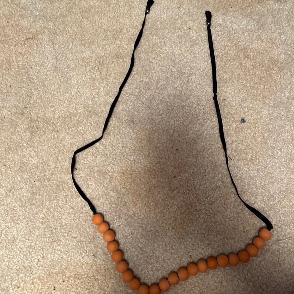 Clay bead necklace
